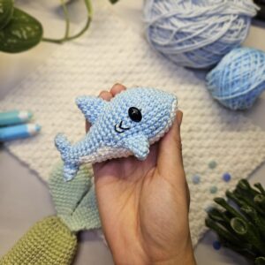Tutuh o Tubarão Bebê – Receita de Amigurumi em PDF