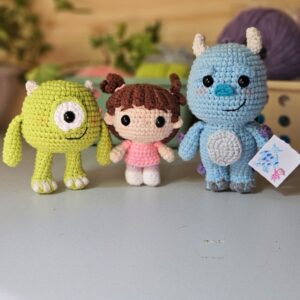 Receita de Amigurumi em PDF - Monstros S.A Baby